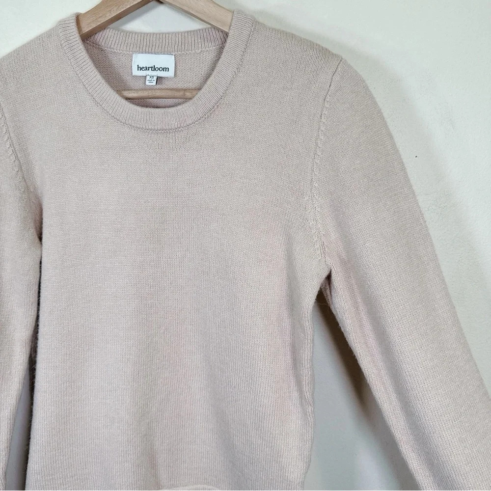 Heartloom Crew Neck Tie Waist Sweater Beige Color - Picture 8 of 16